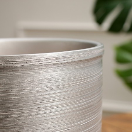 Flower pot "silver" with a tray, 5l-2