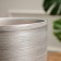 Flower pot "silver" with a tray, 5l