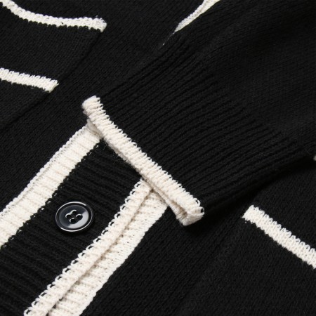 Cardigan female, black color, size 42-46-3