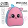 Baby backpack for girls embroidery "Kitik", rn. 23x20.5cm