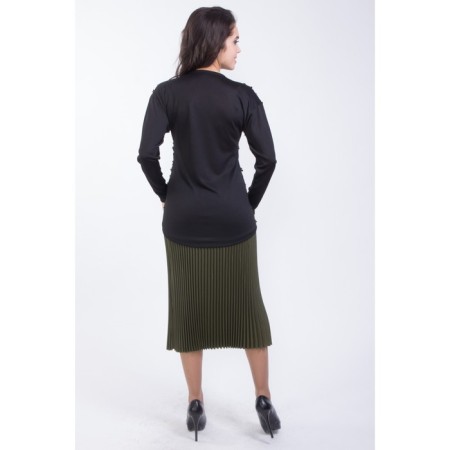 Female skirt, size 44, green color-6