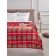 Guten Morgen FirePlace plaid, size 150x200 cm, red color