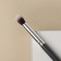 Brush Graphite makeup, 18.5 cm, dark gray color