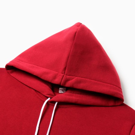 Male sweatshirt is laid down, burgundy color, size 52-1