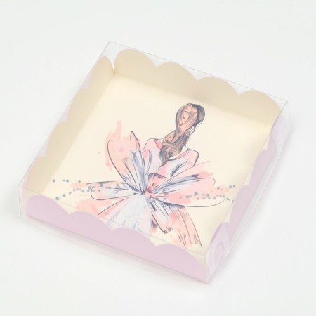 Cookie box, "romance", 12 x 12 x 3 cm