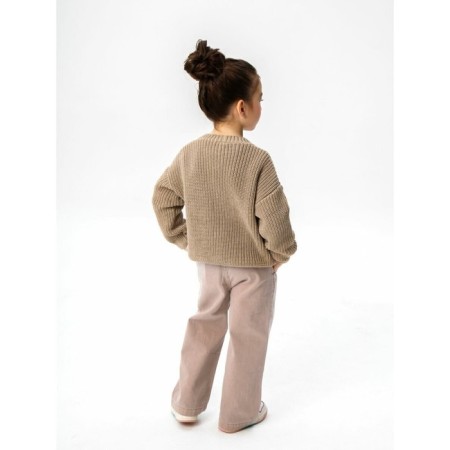 Cardigan Children's Amarobaby Knit, height 134, beige color-5