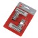 Set of design-valules Royal Thermo Piano, corner, 1/2 ", chrome