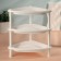 Organizer for storing cosmetics, corner, 3 sections, 28 × 19.5 × 29 cm, white