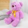 Soft toy "Bear", 65 cm, purple color, mix