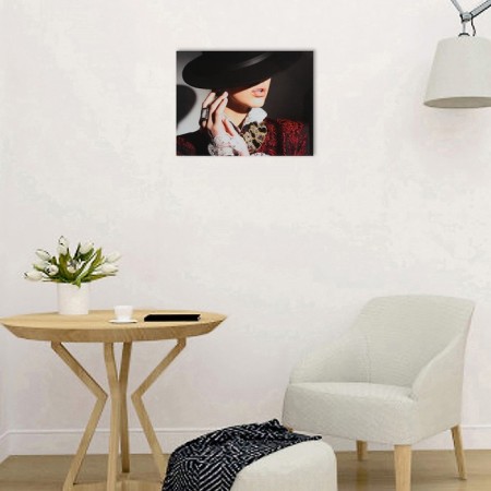 Picture on canvas "Mysterious Lady" 30x40 cm-1