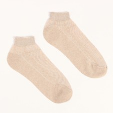 Male socks shortened, beige color, size 29
