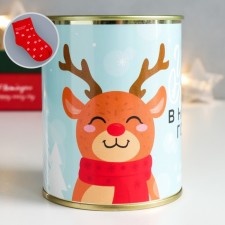 A gift of socks with a print at the bank 