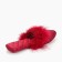 Slippers # 9 women, size 35.5, burgundy color
