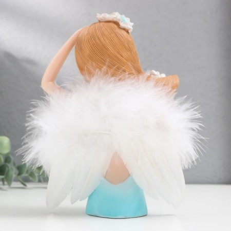 Souvenir Polystone "Girl - an angel with flowers" MIX 5x12x17 cm-4
