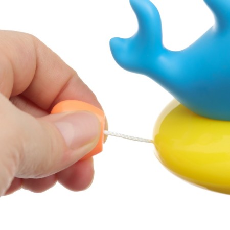 Clothing toy for a bathtub with a spray "Dolphin", Kroshka I-7