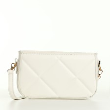 Bag Cross-Bodi with a zipper, white color