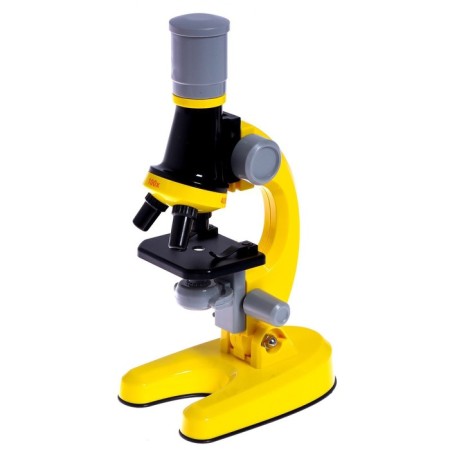 Children's microscope "Young botanist" The frequency of x100, x400, x1200, yellow, backlight-1