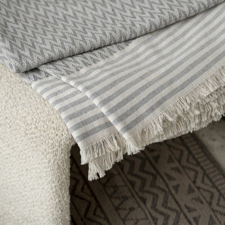 Plaid "Ulu", size 170x200 cm, color gray color-1
