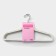 Shoulders - hangers for clothes of a board, 44 × 23.5 cm, set 10 pcs, white color