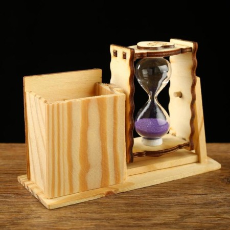 Sanding clock "Maple leaf", souvenir, with a pencil, 10 x 13.5 cm, mix-2