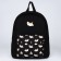 School textile "Ducks", with a pocket, black color