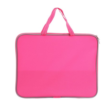 Folder with handles textile A4, 360 x 270 x 20 mm, inner pocket Calligrata, "office" 1Sh421, pink-3