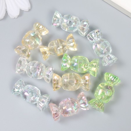 Busina Plastic for creativity "Candy" multi -colored 1.3x1.3x2.9 cm