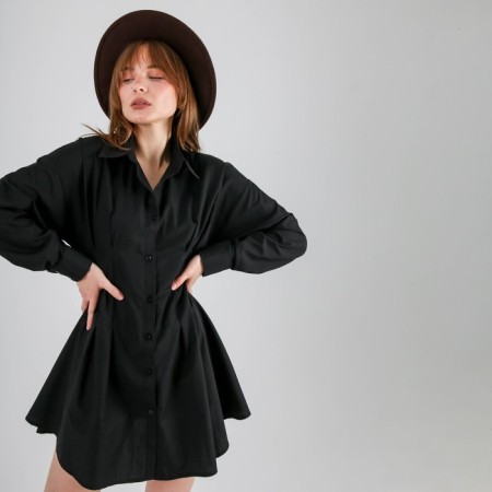 SL-shirt dress, 44, black-3