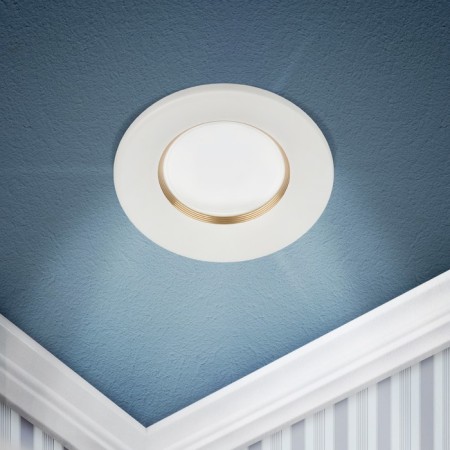 Lamp Built -in era KL107, IP20, 12W, 85x25 mm, white/gold color