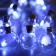 Garland “thread” 1.6 m with nozzles “Balls with a Christmas tree”, IP20, silver thread, 15 LED, white glow, AAX2