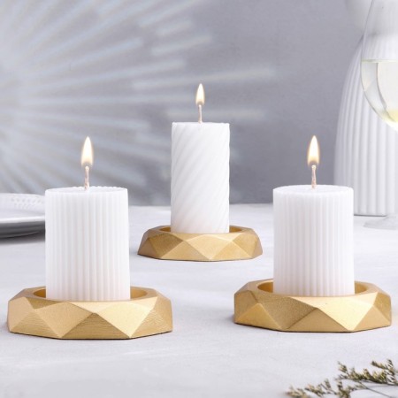 Climb "City", set 3 pcs, 2.3x10 cm, gold