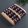 Feet massage "Night Happiness", 22 × 20 × 5.5 cm, 5 rows with spikes, wooden, blue/beige color