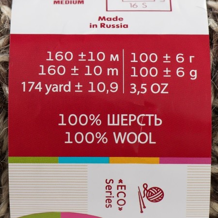 Yarn "Selena" 100% wool 160m/100g (896m)-3