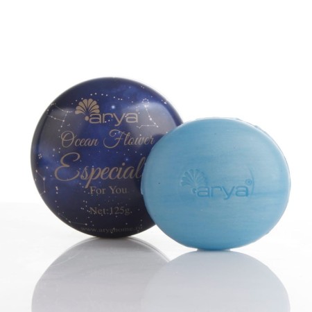 Soap Arya Home Ocean Flower, dark blue color, 100 g