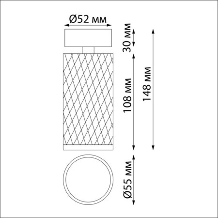 Brill lamp, 1x9W GU10, white color-1