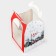 Folding box for a small cake "Winter City", 15 x 15 x 18 cm, New Year