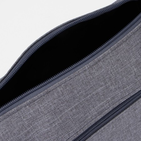 Lightning cosmetic bag, external pocket, gray color-2