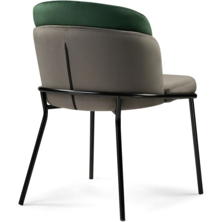 SILEMENT SILIMAR SIOLIM Metal/velor, black/graphite/emerald 54x60x76 cm-3