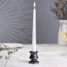 Classic candlestick, 6x5.5 cm, graphite