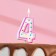 Candle for the cake "Golshek", the number "4", sequins, 7 cm, mix