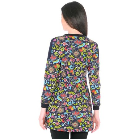 Tunic "hearts", size 40, dark blue color-2