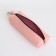 Key of zipper, length 16 cm, ring, carbine, pink color