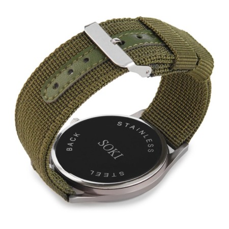 Watch of wrist, d-4.2 cm, strap L-23 cm, width-2.2 cm, luminous arrows-3