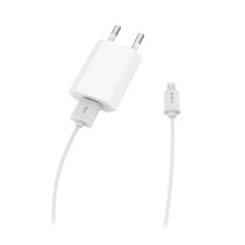 Сетевое зарядное устройство Devia Smart Charger Suit, USB, 1 А, кабель Lightning, белое