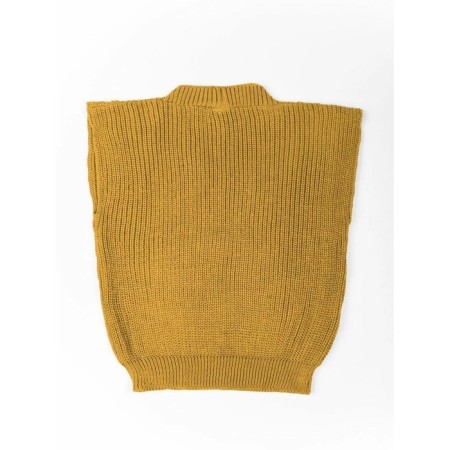 Vest for girls, height 134 cm, yellow color-9