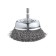 The cup brush for the drill kwb, d = 80 mm, wire d = 0.35 mm, shank d = 6 mm, steel HSS