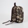 Baby backpack, lightning department, external pocket, brown color
