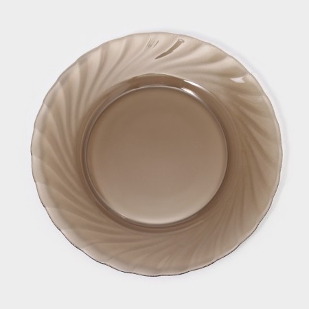Glass Dessert Ocean Eclipse, D = 19.6 cm, brown color-1