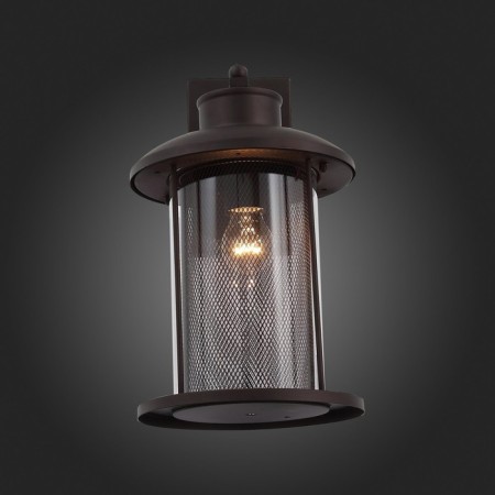 Street wall lamp ST LUCE. SL080.401.01. Lastero. 1x60 W, E27, 23x39.2 cm, dark coffee color-7