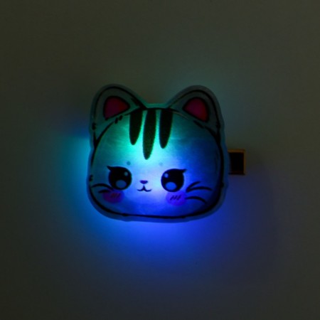 Hair hair clip luminous "cat", 3.4 x 3 cm-5